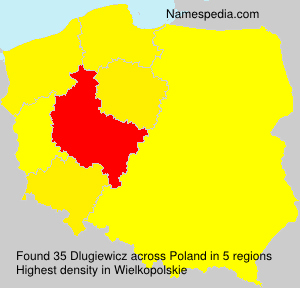 Surname Dlugiewicz in Poland