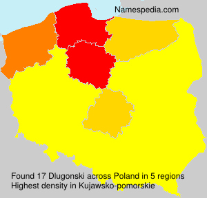 Surname Dlugonski in Poland