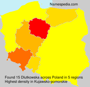 Surname Dlutkowska in Poland