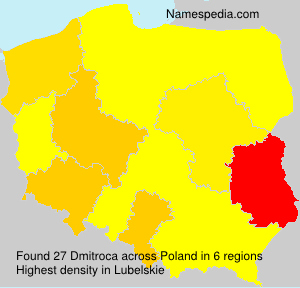 Surname Dmitroca in Poland