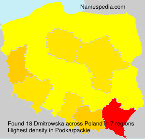 Surname Dmitrowska in Poland