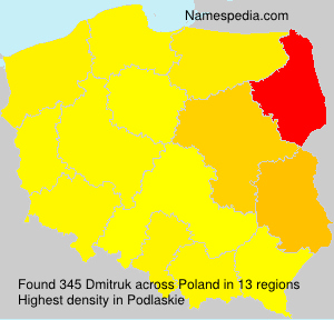 Surname Dmitruk in Poland Surname Dmitruk in Poland