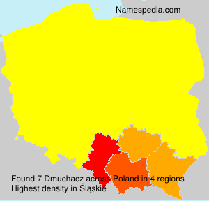 Surname Dmuchacz in Poland