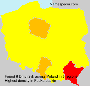 Surname Dmytrzyk in Poland