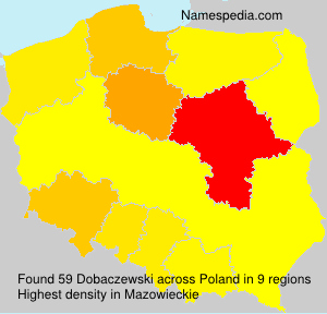 Surname Dobaczewski in Poland Surname Dobaczewski in Poland