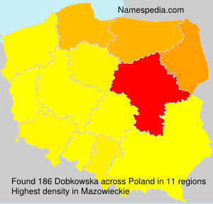 Surname Dobkowska in Poland Surname Dobkowska in Poland