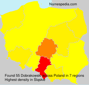 Surname Dobrakowski in Poland Surname Dobrakowski in Poland