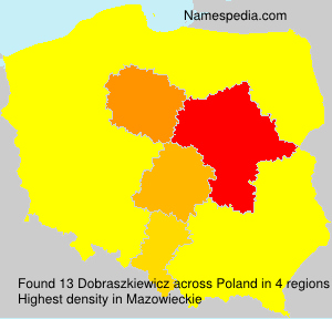 Surname Dobraszkiewicz in Poland Surname Dobraszkiewicz in Poland