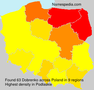 Surname Dobrenko in Poland Surname Dobrenko in Poland