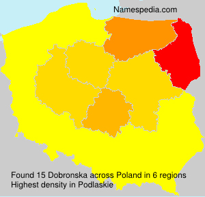 Surname Dobronska in Poland Surname Dobronska in Poland