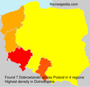 Surname Dobrowlanski in Poland Surname Dobrowlanski in Poland