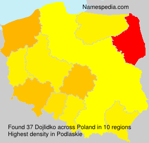 Surname Dojlidko in Poland Surname Dojlidko in Poland