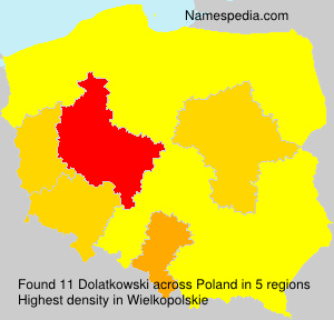 Surname Dolatkowski in Poland Surname Dolatkowski in Poland