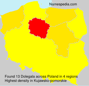 Surname Dolegala in Poland Surname Dolegala in Poland
