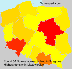 Surname Dolezal in Poland Surname Dolezal in Poland