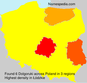 Surname Dolgoruki in Poland Surname Dolgoruki in Poland