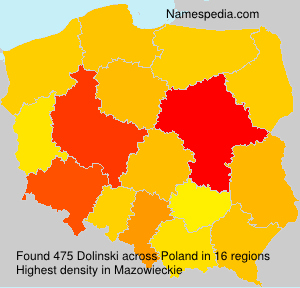 Surname Dolinski in Poland Surname Dolinski in Poland