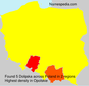 Surname Dolipska in Poland Surname Dolipska in Poland