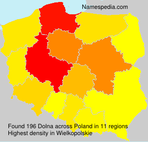 Surname Dolna in Poland Surname Dolna in Poland