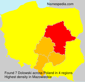 Surname Dolowski in Poland Surname Dolowski in Poland