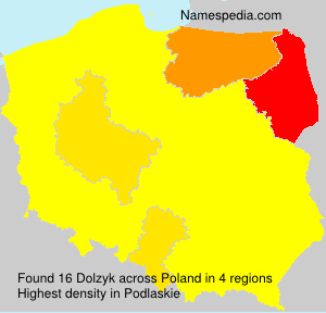 Surname Dolzyk in Poland Surname Dolzyk in Poland