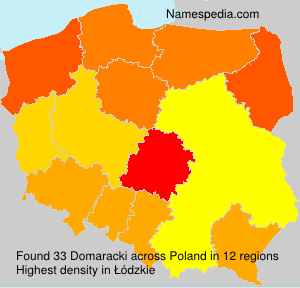 Surname Domaracki in Poland Surname Domaracki in Poland