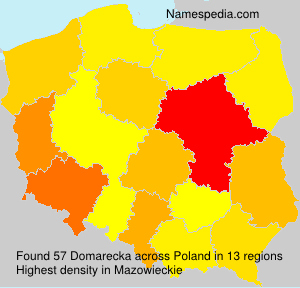 Surname Domarecka in Poland Surname Domarecka in Poland