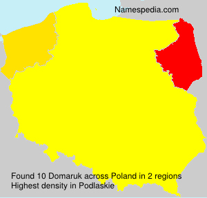 Surname Domaruk in Poland Surname Domaruk in Poland