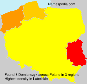 Surname Domianczyk in Poland Surname Domianczyk in Poland