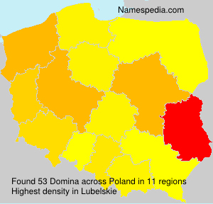 Surname Domina in Poland Surname Domina in Poland