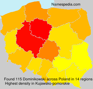 Surname Dominikowski in Poland Surname Dominikowski in Poland