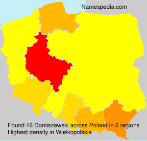 Surname Domiszewski in Poland Surname Domiszewski in Poland