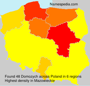 Surname Domozych in Poland Surname Domozych in Poland
