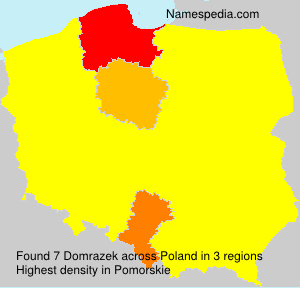 Surname Domrazek in Poland Surname Domrazek in Poland