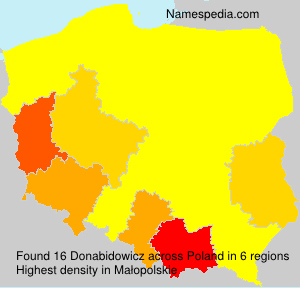 Surname Donabidowicz in Poland Surname Donabidowicz in Poland