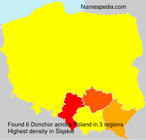 Surname Donchor in Poland Surname Donchor in Poland