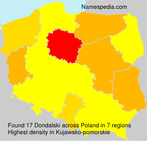 Surname Dondalski in Poland Surname Dondalski in Poland