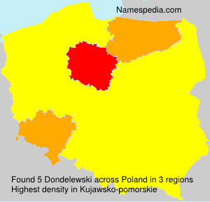 Surname Dondelewski in Poland Surname Dondelewski in Poland