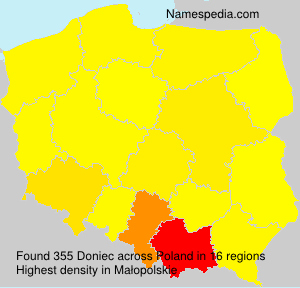 Surname Doniec in Poland Surname Doniec in Poland