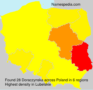 Surname Doraczynska in Poland Surname Doraczynska in Poland
