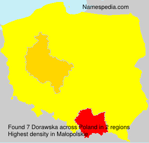 Surname Dorawska in Poland Surname Dorawska in Poland