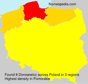 Surname Dorosewicz in Poland Surname Dorosewicz in Poland
