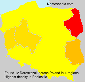 Surname Doroszczuk in Poland Surname Doroszczuk in Poland