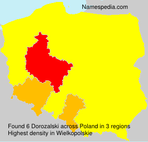 Surname Dorozalski in Poland Surname Dorozalski in Poland