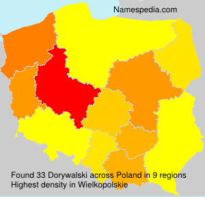 Surname Dorywalski in Poland Surname Dorywalski in Poland