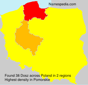 Surname Dosz in Poland Surname Dosz in Poland