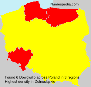Surname Dowgwillo in Poland Surname Dowgwillo in Poland