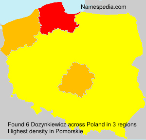 Surname Dozynkiewicz in Poland Surname Dozynkiewicz in Poland