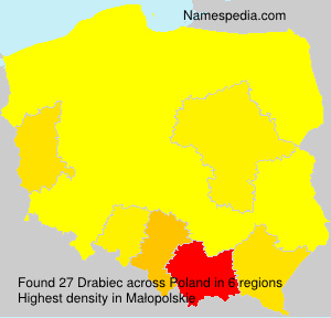 Surname Drabiec in Poland Surname Drabiec in Poland
