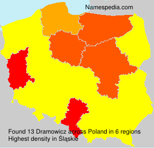 Surname Dramowicz in Poland Surname Dramowicz in Poland